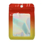 Rectangle Glitter Holographic PVC Resealable Packaging Bags