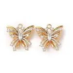 Brass Micro Pave Cubic Zirconia Pendants