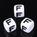 Acrylic Horizontal Hole Letter Beads