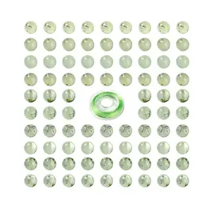 DIY Natural Prehnite Beads Jewelry Set Making