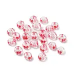 Transparent Glass Hand Painted Beads