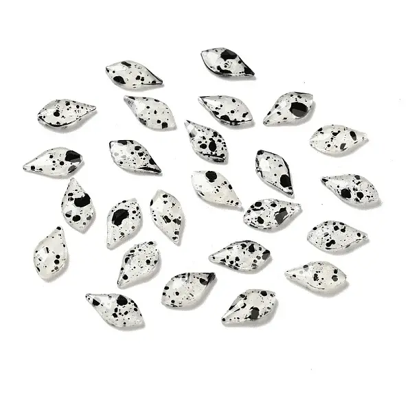 Spot Pattern Resin Cabochons