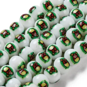 Printing Glass Beads for Necklaces Bracelets Making