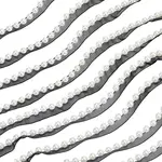 5Yards Polyester with Plastic Pearl Ribbon