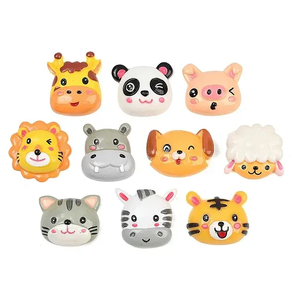 Animal Theme Opaque Resin Cabochons