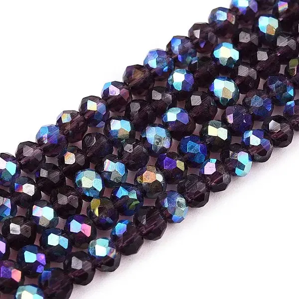 Electroplate Glass Beads Strands
