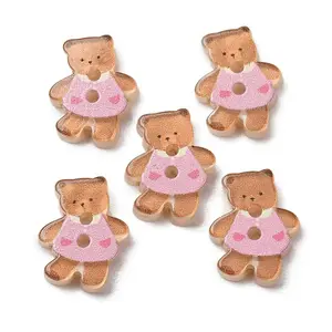 2-Hole Printed Opaque Resin Buttons