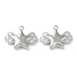 Brass with Clear Cubic Zirconia Charms