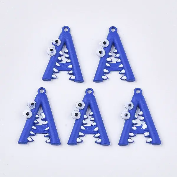 Spray Painted Alloy Pendants