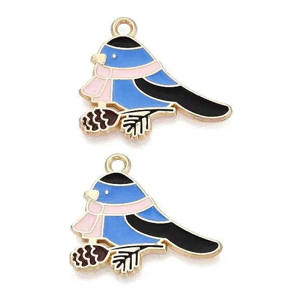 Alloy with Enamel Pendants