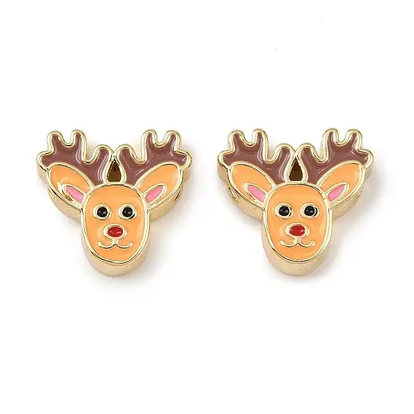Brass Enamel Beads