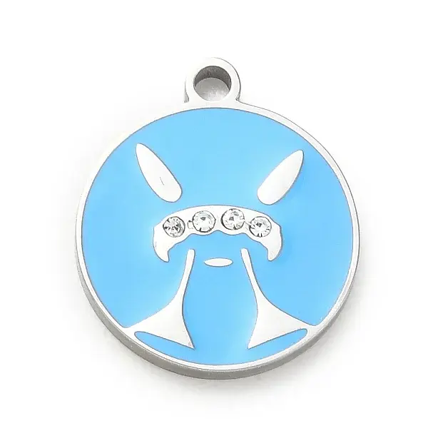 Twelve Constellations 304 Stainless Steel Enamel Pendants