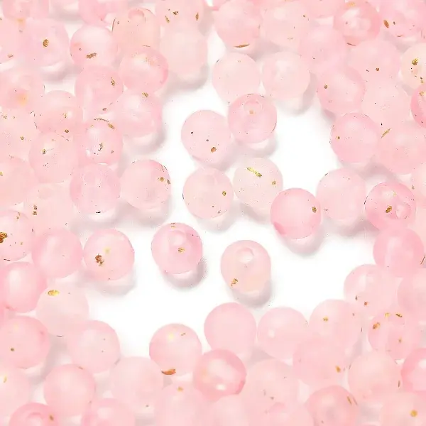 Frosted Transparent Acrylic Beads