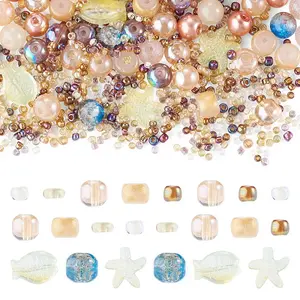 1Bag Mixed Styles Glass Beads