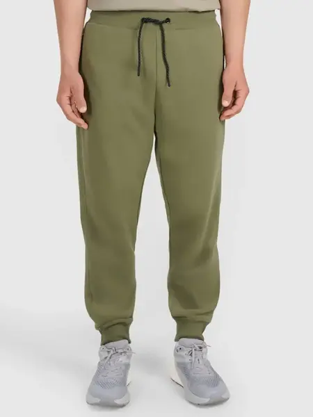 Pánské teplákové joggery 4f khaki m