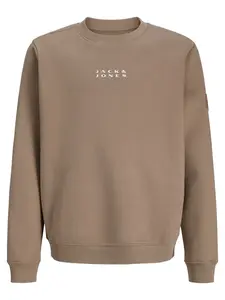 Jack & Jones Junior Mikina  tmavobéžová