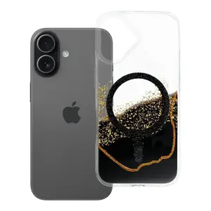Zadní kryt Golden compatible with MagSafe pro Apple iPhone 17, černá
