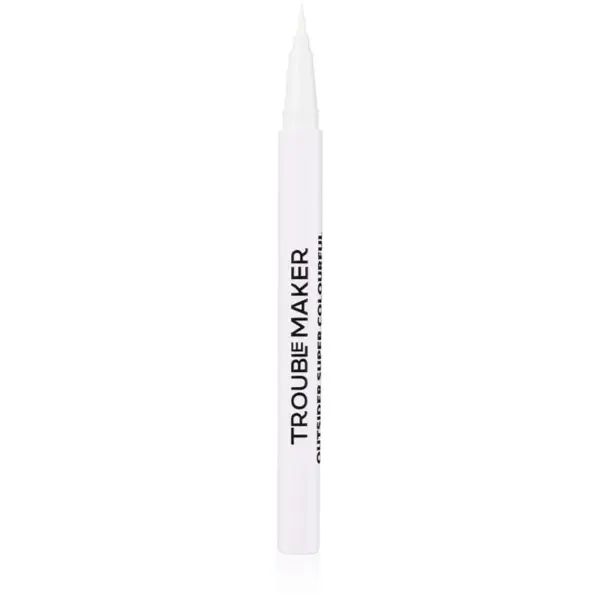 Trouble Maker Outsider precizní tekutá oční linka odstín Spooky Island White 0.5 ml