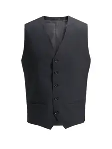 JACK & JONES Vesta k obleku  čierna
