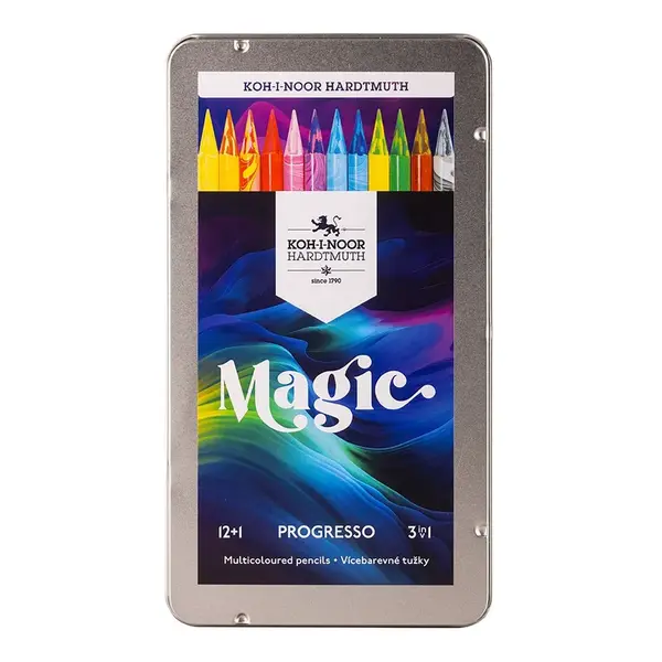 Progresso Magic 8772/12 bezdrevné pastelky v laku