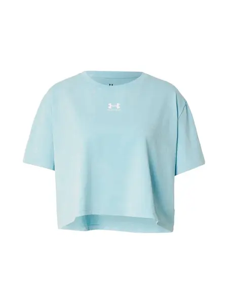 UNDER ARMOUR Funkčné tričko 'Rival'  nebesky modrá / biela