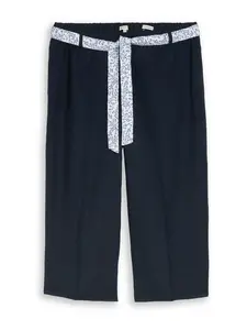 Tom Tailor Women + Nohavice  námornícka modrá