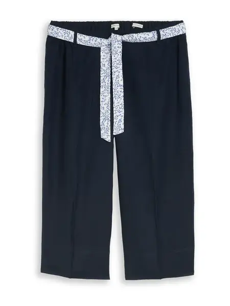 Tom Tailor Women + Nohavice  námornícka modrá