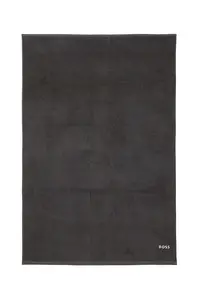BOSS Velký bavlněný ručník BOSS EDGE Graphite 100 x 150 cm