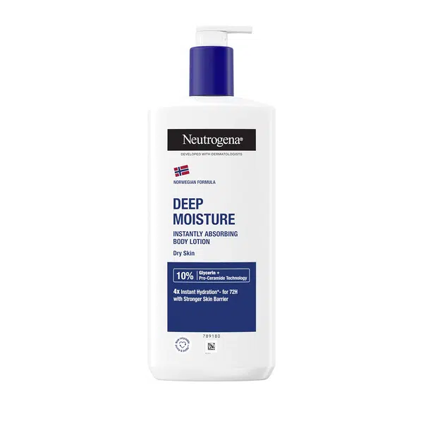 Neutrogena Hloubkově hydratační tělové mléko pro suchou pokožku 72 H 400 ml