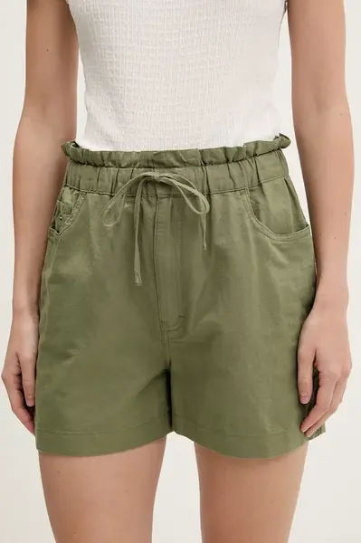 Tommy Jeans šortky dámské se lnem