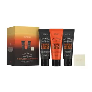 Scottish Fine Soaps Thistle & Black Pepper Sada péče o tělo 4 ks