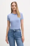 Tommy Jeans basic tričko dámské bavlněné s elastanem