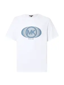 Michael Kors Tričko 'VICTORY'  modrá / biela