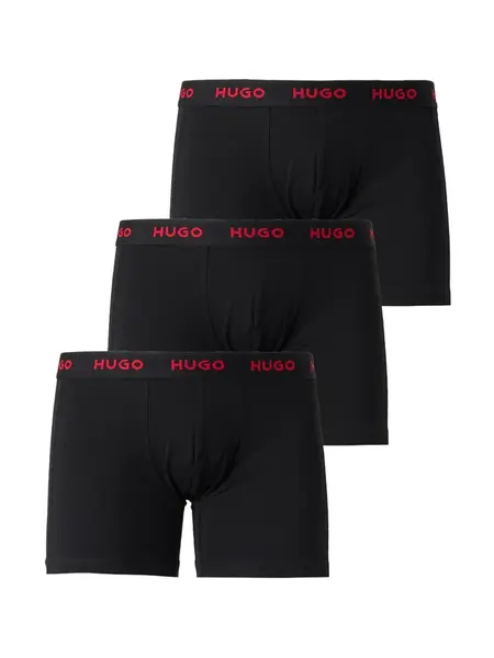 HUGO Boxerky  červená / čierna