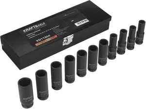 KRAFT&DELE Sada rázových hlavic 1/2", 11 ks KD11869