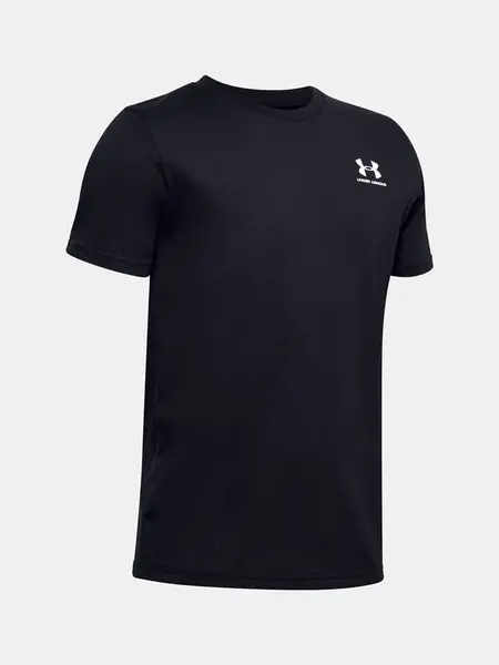 Under Armour Tričko Sportstyle Left Chest SS-BLK - Kluci