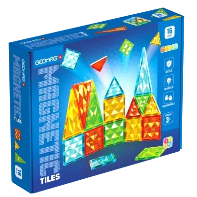 Geomag Magnetic Tiles 16 dílků