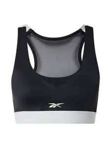Reebok Športová podprsenka  čierna / biela