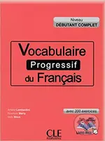 Vocabulaire progressif du francais: Débutant Complet Livre + CD audio - kniha z kategorie Jazykové učebnice a slovníky