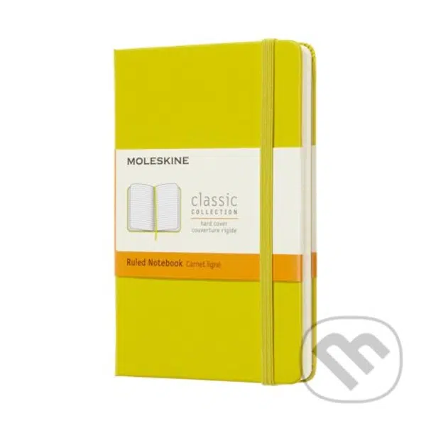 Moleskine - žltý zápisník (malý, linajkovaný)