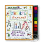 Otiskni prstíky: Vše, co jezdí - Stephanie Evans, Alena Razumova (ilustrátor) - kniha z kategorie Omalovánky, vystřihovánky, papír