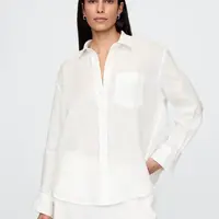 GAP Lněná oversize košile Big Shirt - Dámské