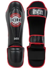 Lonsdale Artificial leather shin guards (1 pair)