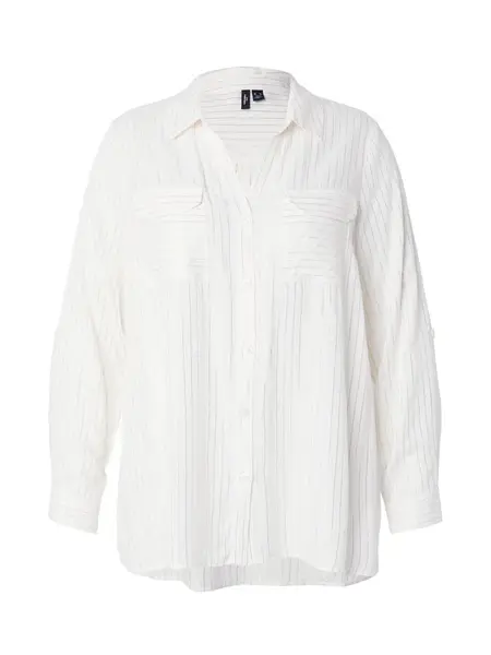 Vero Moda Curve Blúzka 'VMCBUMPY'  zlatá / biela