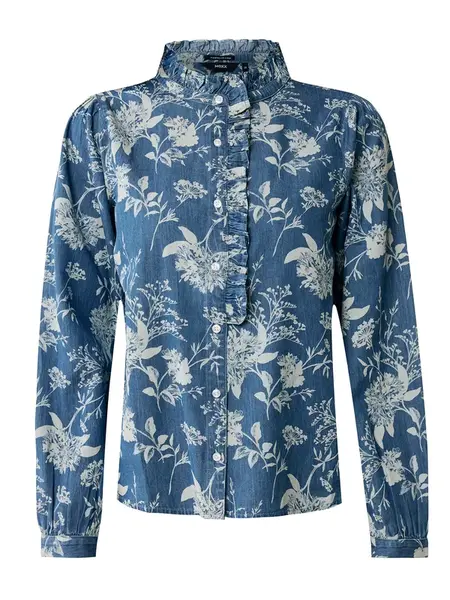 MEXX Blúzka  petrolejová / biela