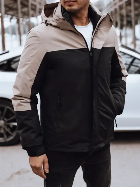 Pánská přechodná bunda s kapucí