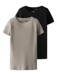 TWO SOON Tričko  sivá / čierna