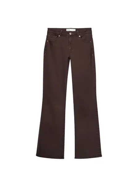 Bershka Džínsy  tmavohnedá