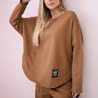Włoski Bavlněná mikina kalhoty set mincovna