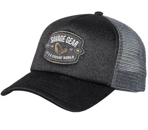 Savage gear kšiltovka badge trucker cap black